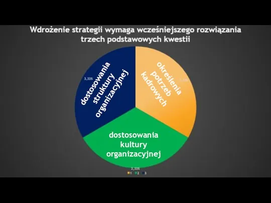 dostosowania struktury organizacyjnej określenia potrzeb kadrowych dostosowania kultury organizacyjnej