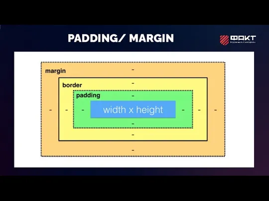 PADDING/ MARGIN