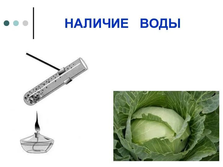 НАЛИЧИЕ ВОДЫ