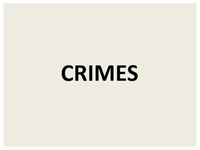 CRIMES