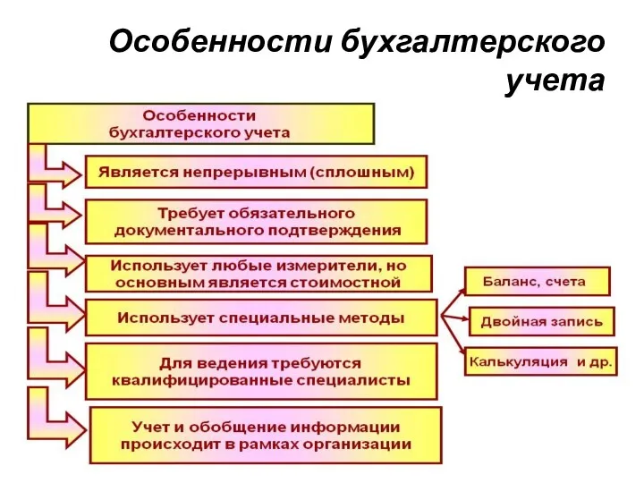 Особенности бухгалтерского учета