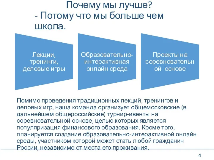 Почему мы лучше? - Потому что мы больше чем школа.