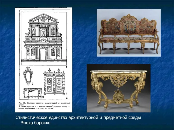 Стилистическое единство архитектурной и предметной среды Эпоха барокко