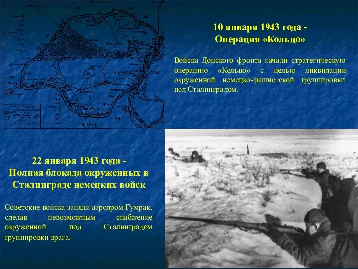 10 января 1943 года - Операция «Кольцо» Войска Донского фронта