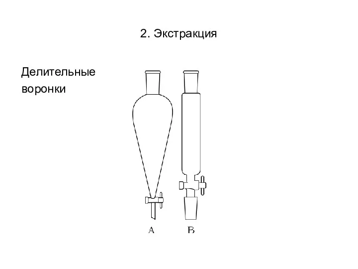 2. Экстракция Делительные воронки