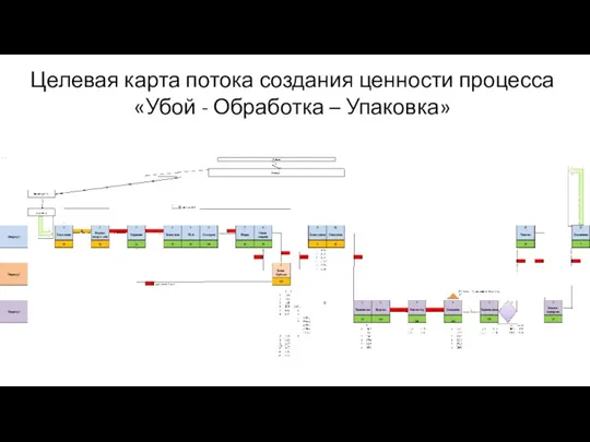 Целевая карта потока создания ценности процесса «Убой - Обработка – Упаковка»