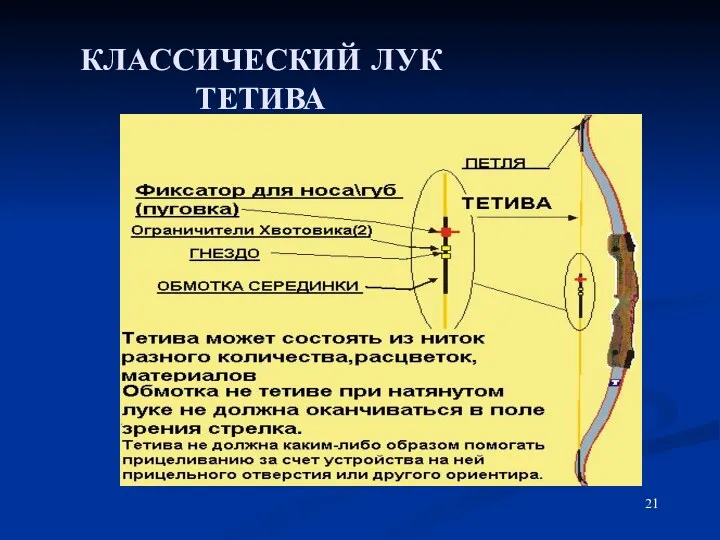 КЛАССИЧЕСКИЙ ЛУК ТЕТИВА