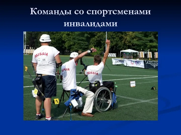 Команды со спортсменами инвалидами