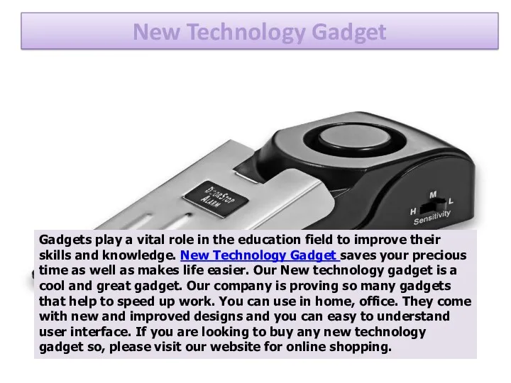 New Technology Gadget Gadgets play a vital role in the