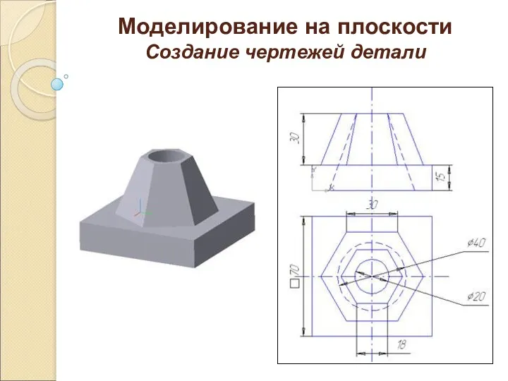 Моделирование на плоскости Создание чертежей детали