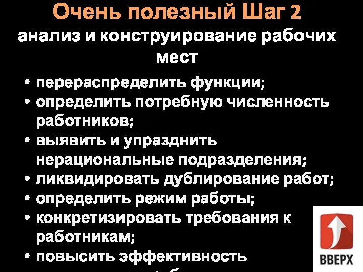 Очень полезный Шаг 2 анализ и конструирование рабочих мест перераспределить