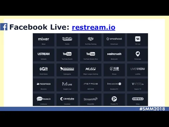 Facebook Live: restream.io