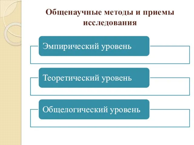 Общенаучные методы и приемы исследования