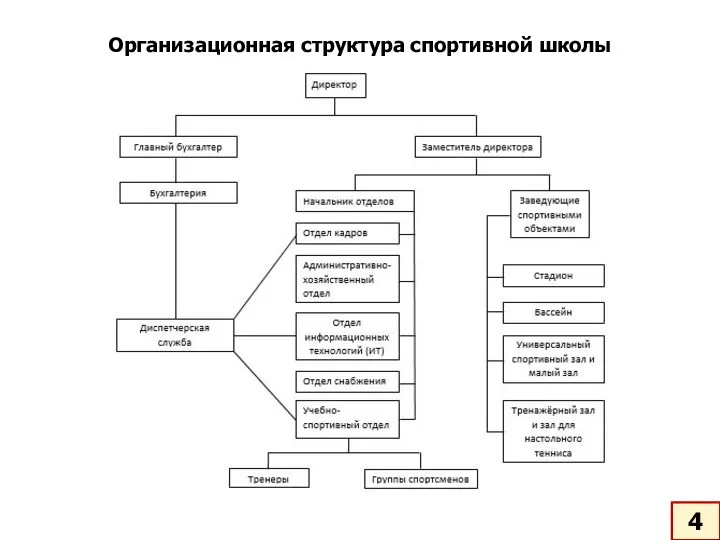 4 Организационная структура спортивной школы