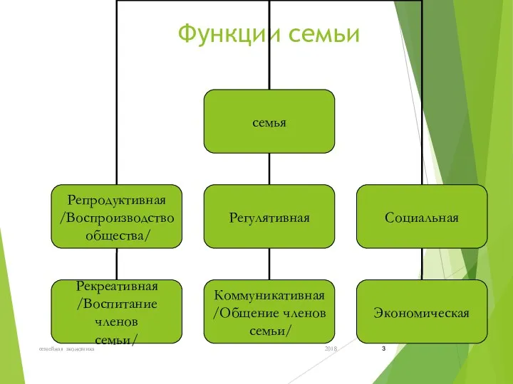 Функции семьи 2018 семейная экономика