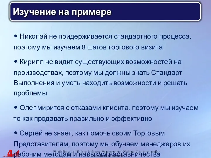 Николай не придерживается стандартного процесса, поэтому мы изучаем 8 шагов