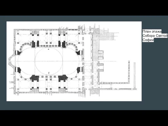 План этажа Собора Святой Софии