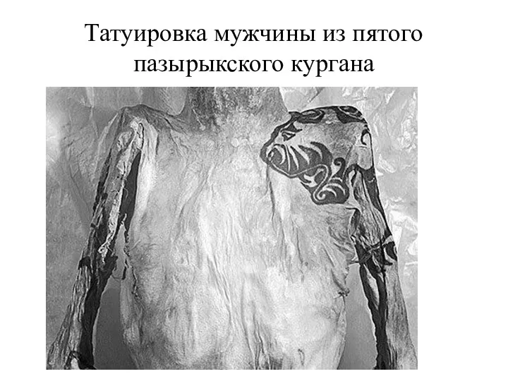 Татуировка мужчины из пятого пазырыкского кургана
