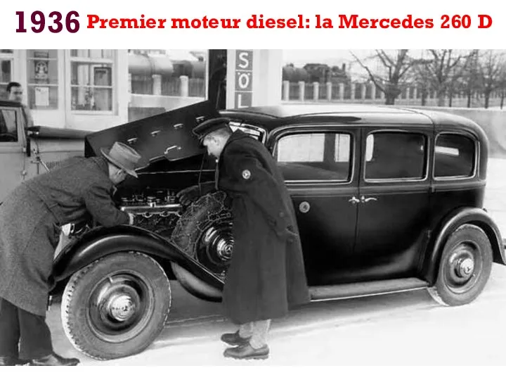 1936 Premier moteur diesel: la Mercedes 260 D