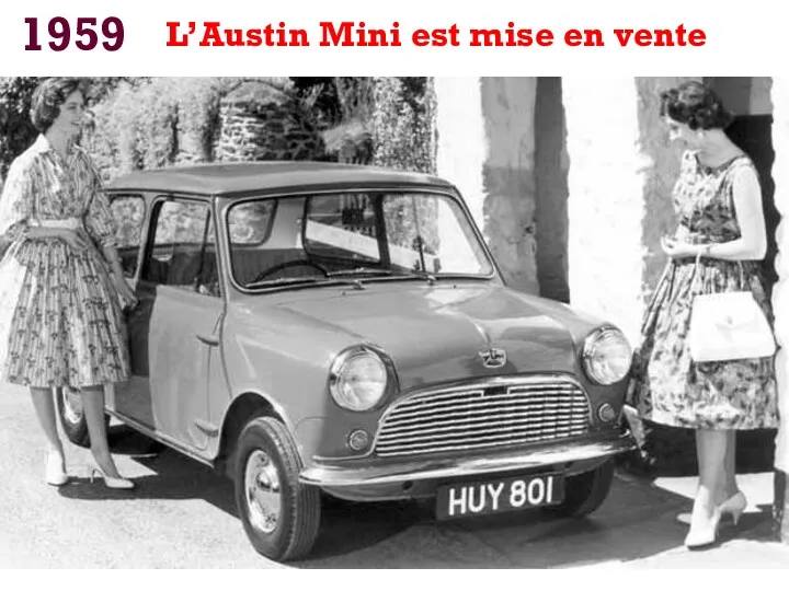 1959 L’Austin Mini est mise en vente