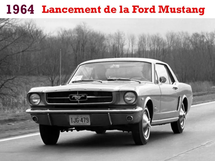 1964 Lancement de la Ford Mustang