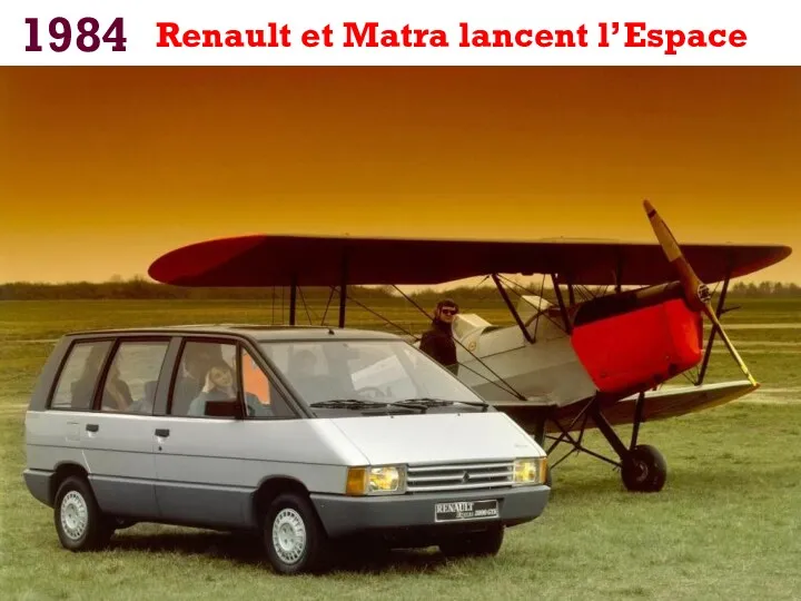 1984 Renault et Matra lancent l’Espace