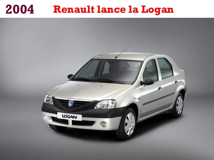 2004 Renault lance la Logan