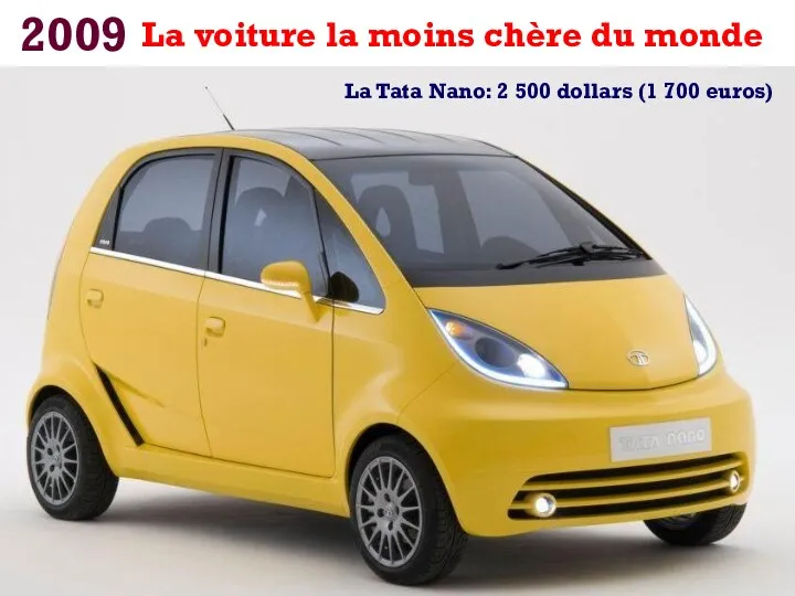 2009 La voiture la moins chère du monde La Tata