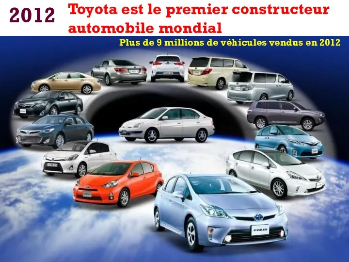 2012 Toyota est le premier constructeur automobile mondial Plus de