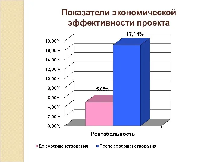 Показатели экономической эффективности проекта