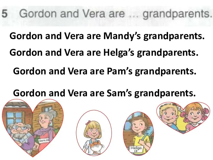 Gordon and Vera are Mandy’s grandparents. Gordon and Vera are