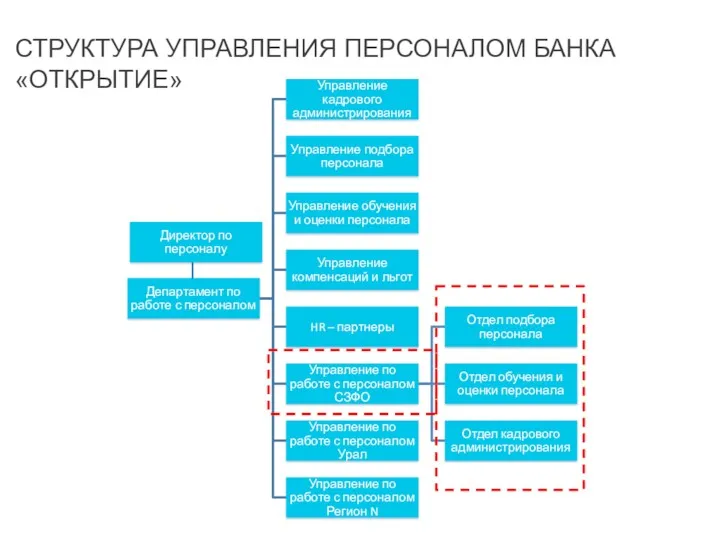 СТРУКТУРА УПРАВЛЕНИЯ ПЕРСОНАЛОМ БАНКА «ОТКРЫТИЕ»