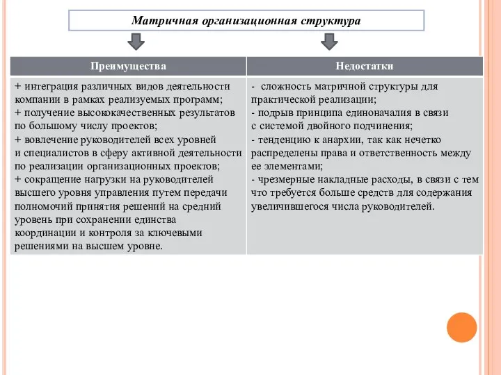 Матричная организационная структура