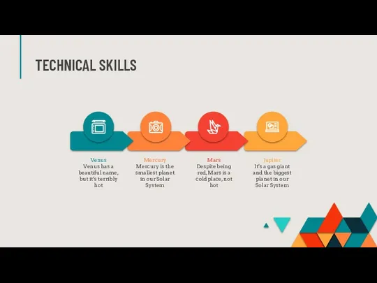 TECHNICAL SKILLS Mercury Mercury is the smallest planet in our