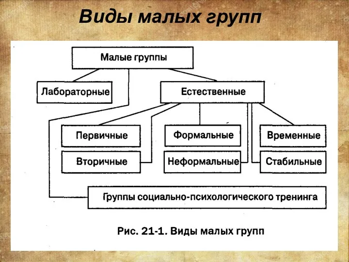 Виды малых групп