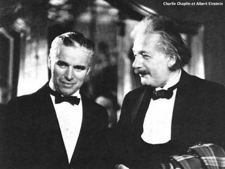 Charlie Chaplin et Albert Einstein