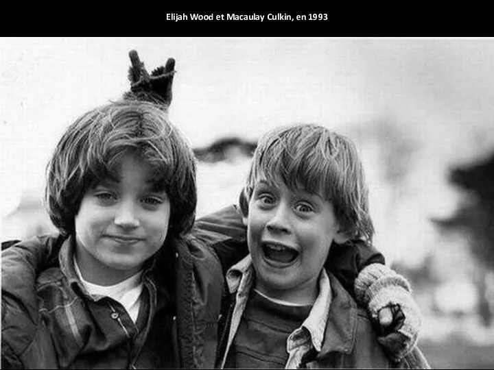 Elijah Wood et Macaulay Culkin, en 1993