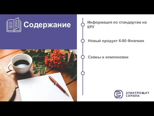 Содержание Новый продукт К-80 Флагман Информация по стандартам на КРУ GFS E&P –