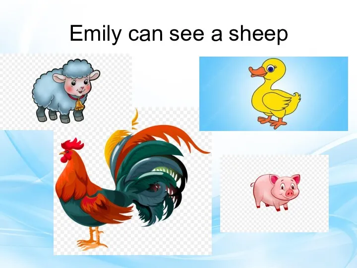 Emily can see a sheep