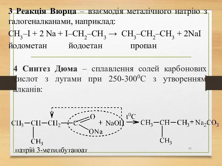4 Синтез Дюма – сплавлення солей карбонових кислот з лугами