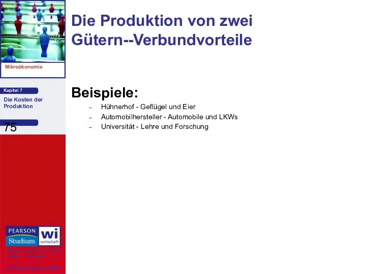 Die Produktion von zwei Gütern--Verbundvorteile Beispiele: Hühnerhof - Geflügel und
