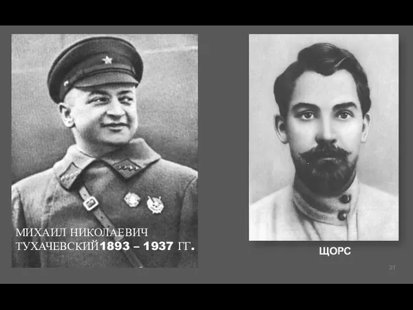 МИХАИЛ НИКОЛАЕВИЧ ТУХАЧЕВСКИЙ1893 – 1937 ГГ. ЩОРС