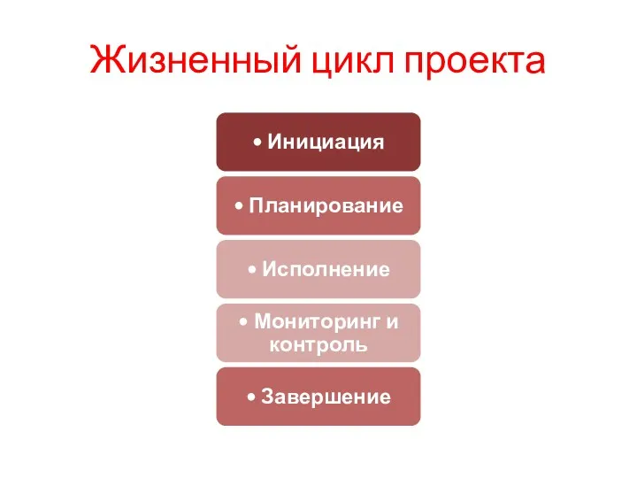 Жизненный цикл проекта