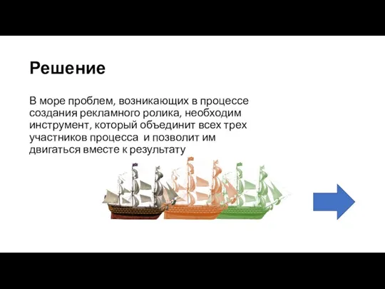 Решение В море проблем, возникающих в процессе создания рекламного ролика,