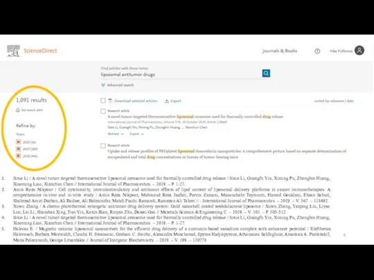 Sixie Li / A novel tumor-targeted thermosensitive liposomal cerasome used