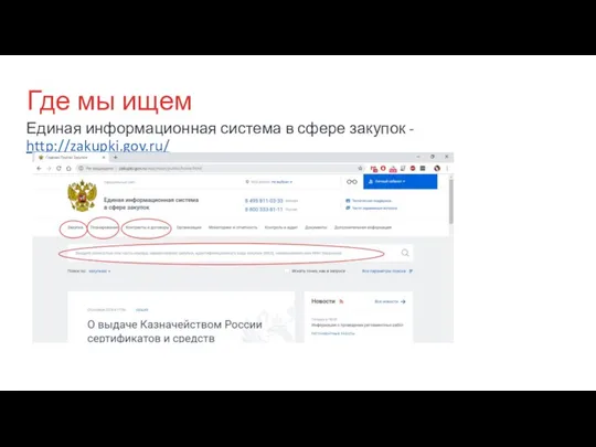 Где мы ищем Единая информационная система в сфере закупок - http://zakupki.gov.ru/