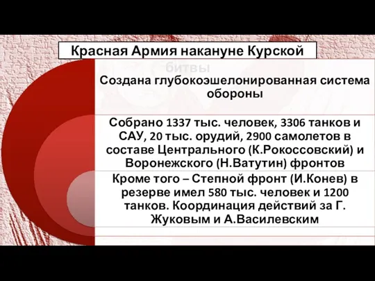 Красная Армия накануне Курской битвы