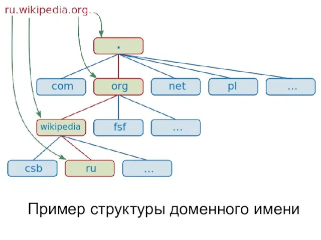 Пример структуры доменного имени