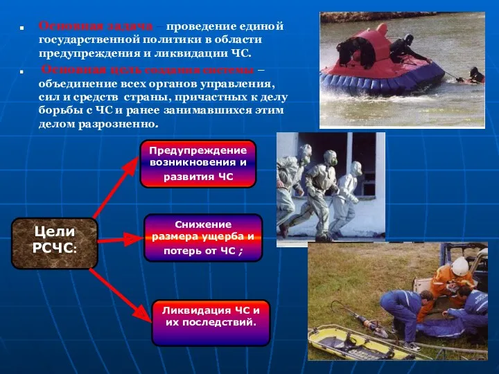 Основная задача – проведение единой государственной политики в области предупреждения