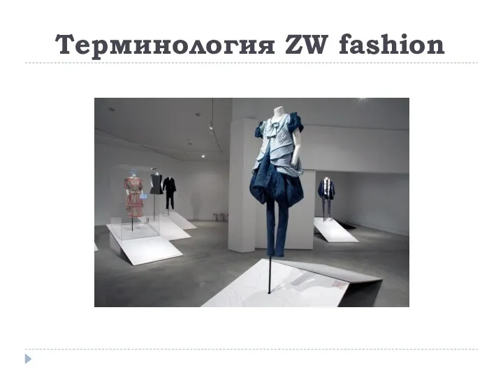 Терминология ZW fashion